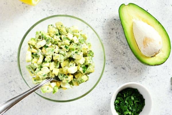 Avocado and Egg Salad 100-Calorie Snacks