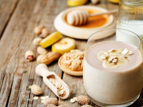 Peanut Butter and Jelly Protein Meal Replacement Smoothie Recipes